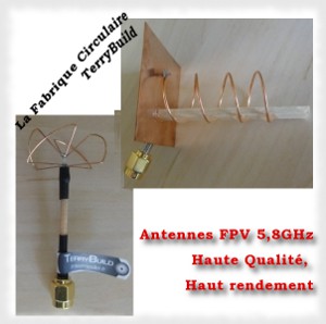 Antennes Fpv 5,8GHz - Terrybuild